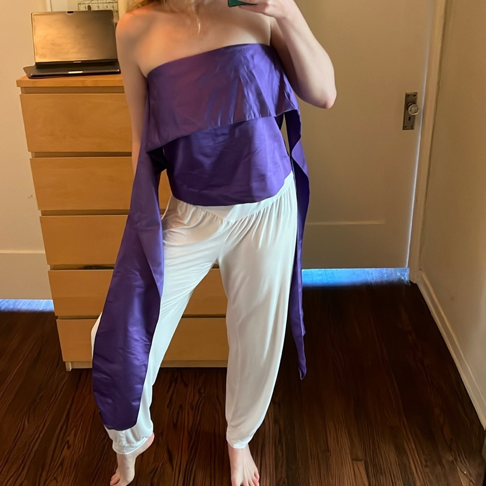 Beautiful J Crew Purple Satin Top
